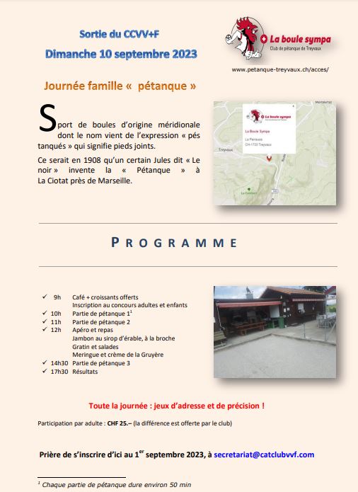 Journée famille Pétanque