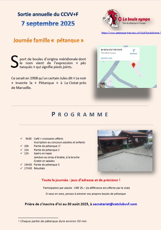 Sortie du CCVV F 2025